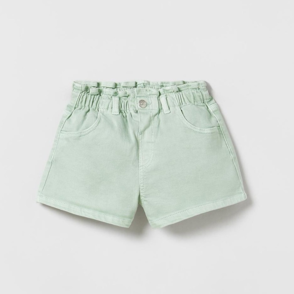Zara Twill paper bag shorts size 5-6 years